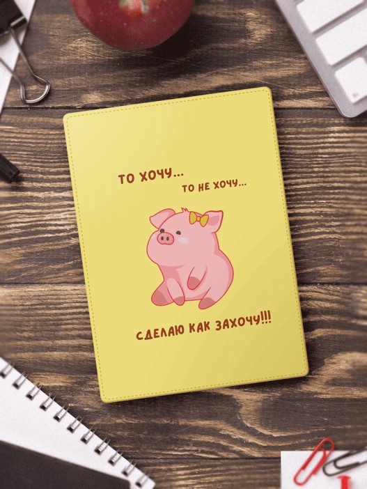 Обложка для паспорта «Сделаю как захочу!», плотность 280 мкм 