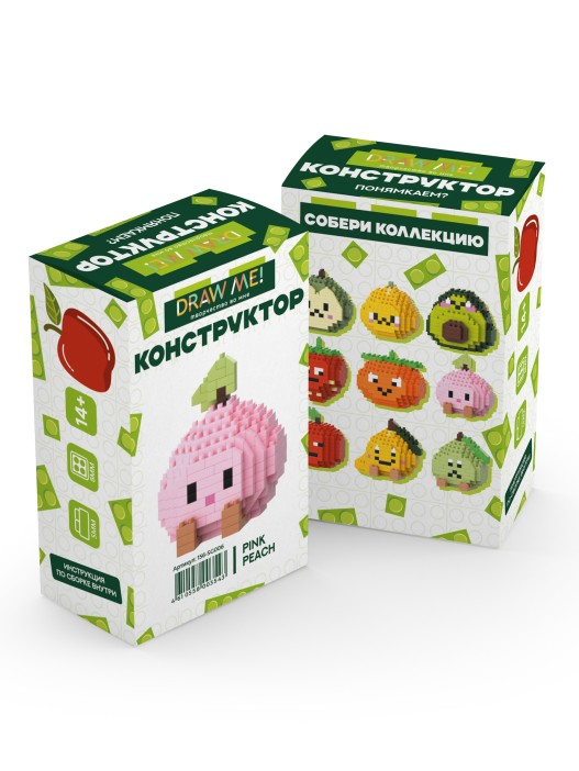Конструктор "PINK PEACH" (189 деталей), 6*5*4 см. 
