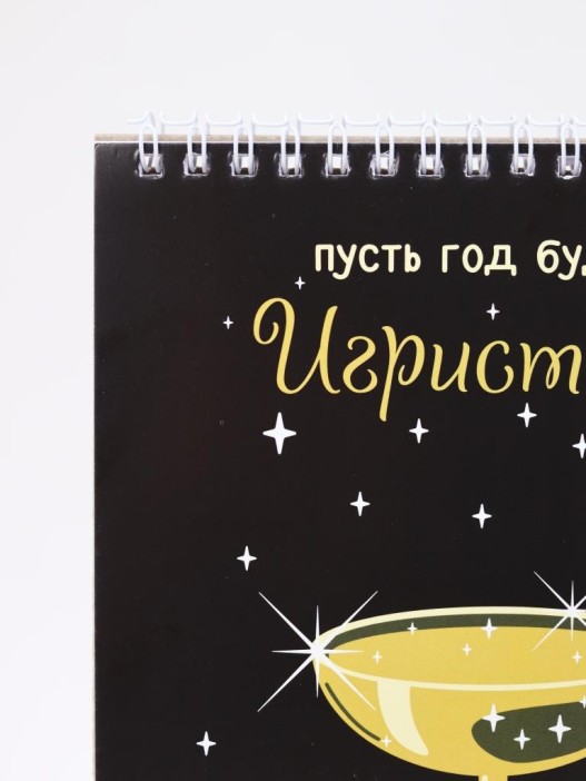 Скетчбук «Пусть год будет игристым», 14х20 см,  плотность 100 гр 