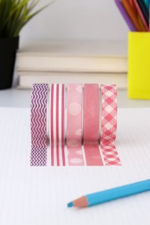 Набор декоративного скотча &quot;Patterns&quot;, red series, mix