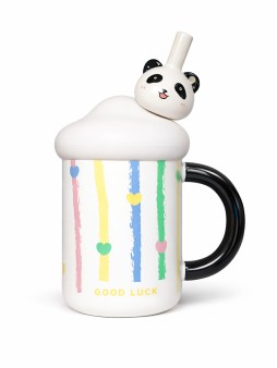 Кружка «Panda pie», black (420 мл)