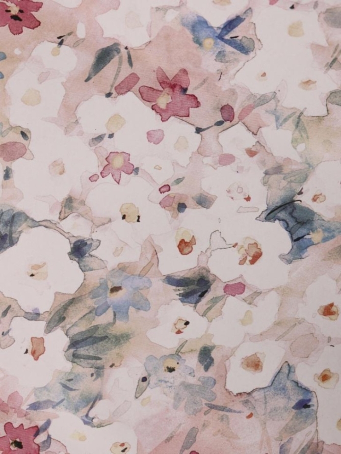 Упаковочная бумага «FloralCharm» 1 рулон, 50*70 см