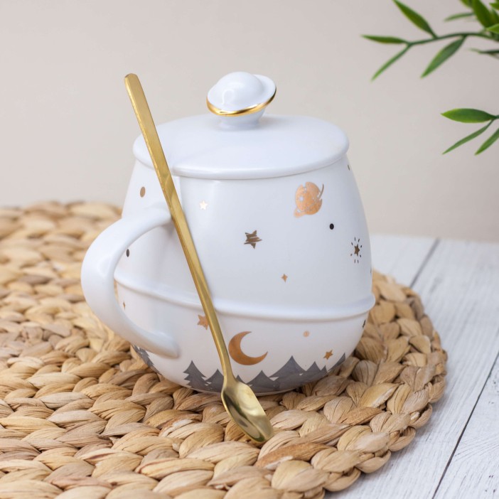 Кружка "Planet and stars", white (440 ml) 