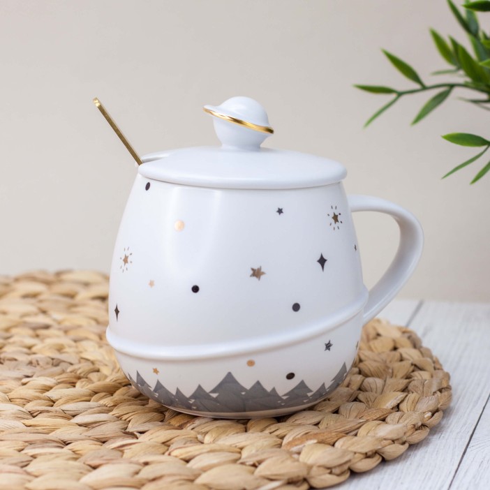 Кружка "Planet and stars", white (440 ml) 