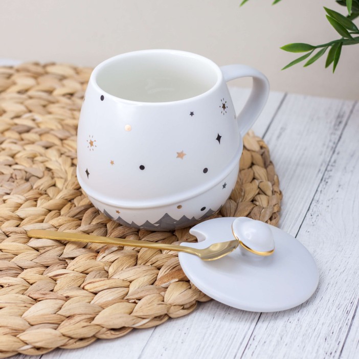 Кружка "Planet and stars", white (440 ml) 