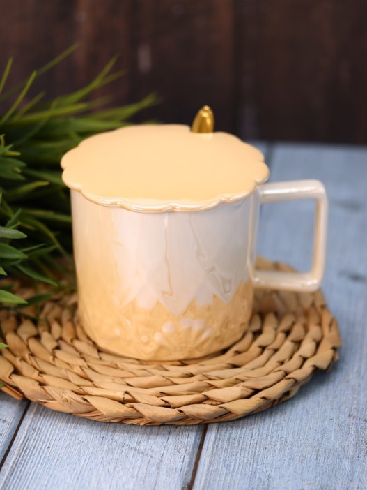 Кружка «Sparkle of pearls», yellow (300 ml) 