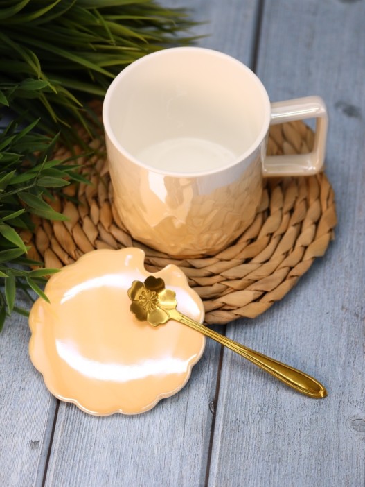 Кружка «Sparkle of pearls», yellow (300 ml) 