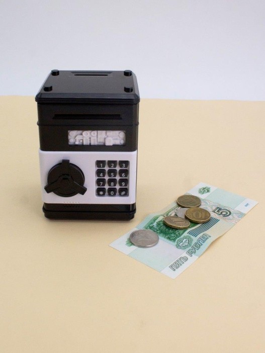 Копилка-сейф "Mailbox", black (11x8 см) 