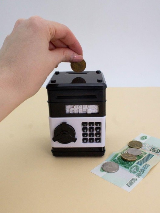 Копилка-сейф "Mailbox", black (11x8 см) 