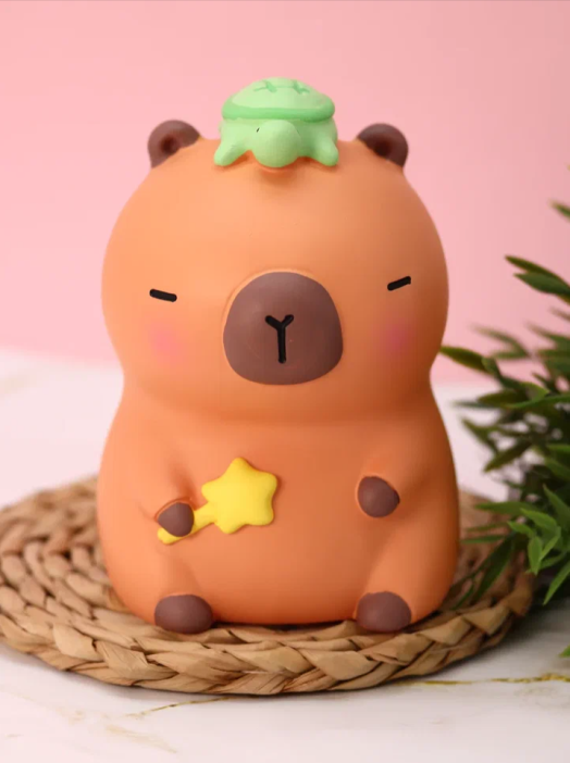 Копилка &quot;Capybara turtle&quot;, brown (19,5 см), пластик 