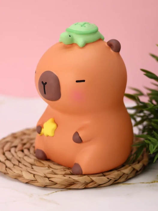 Копилка &quot;Capybara turtle&quot;, brown (19,5 см), пластик 