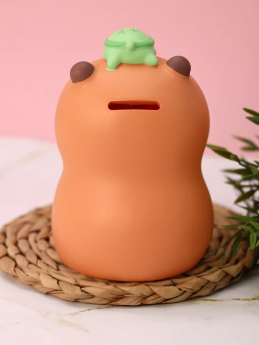 Копилка &quot;Capybara turtle&quot;, brown (19,5 см), пластик 