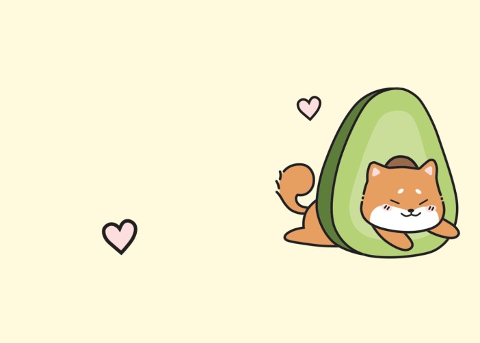 Обложка для паспорта Аниме «Shiba inu avocado», плотность 560 мкм 