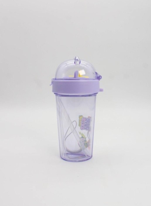 Тамблер с наклейками «Funny bear», purple (420 мл) 