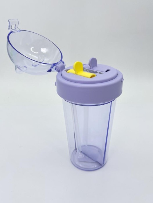 Тамблер с наклейками «Funny bear», purple (420 мл) 