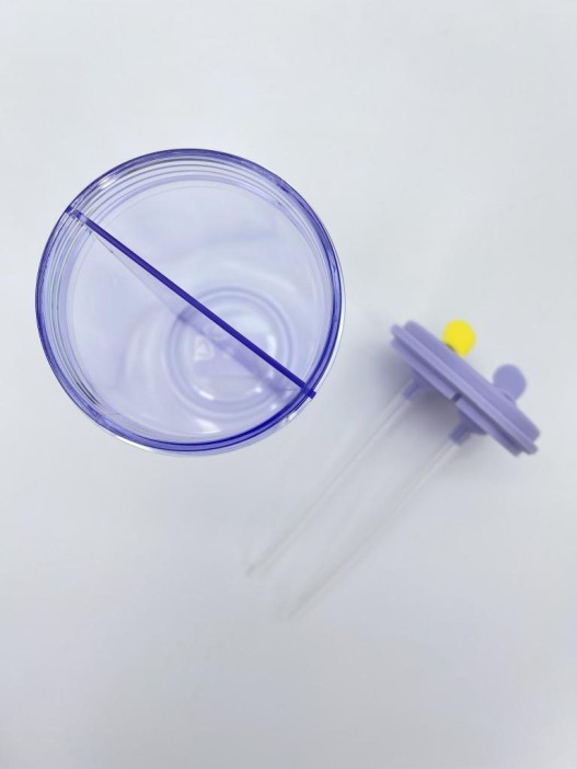 Тамблер с наклейками «Funny bear», purple (420 мл) 