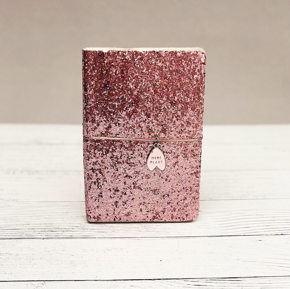 57155 Ежедневник "Блёстки", pink