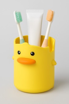 Стакан для зубных щеток "Little duck", yellow