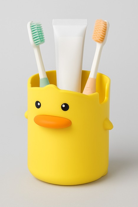 Стакан для зубных щеток "Little duck", yellow 