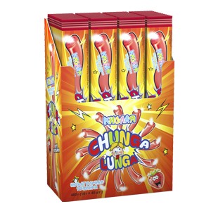 Набор жевательная резинка "Chunga Lunga", с кислым порошком, со вкусом клубники, 48шт 