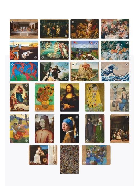 Мемо 2 в 1 &quot;Шедевры русской и зарубежной живописи&quot; (100 карточек) 