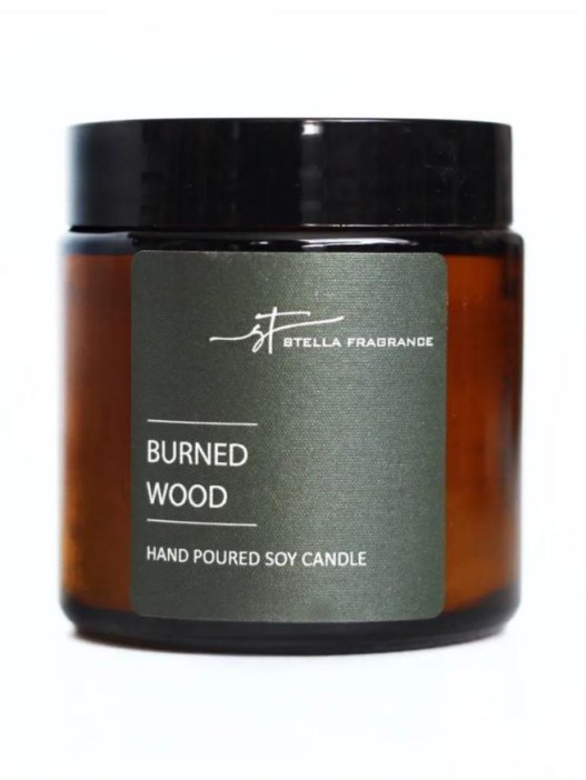 Свеча Stella Fragrance "BURNED WOOD" 90 гр. 