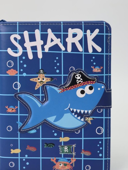 Блокнот (B6) "Shark pirat", blue (18.5*13)