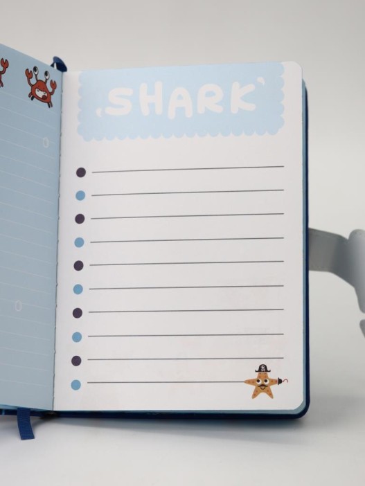 Блокнот (B6) "Shark pirat", blue (18.5*13)