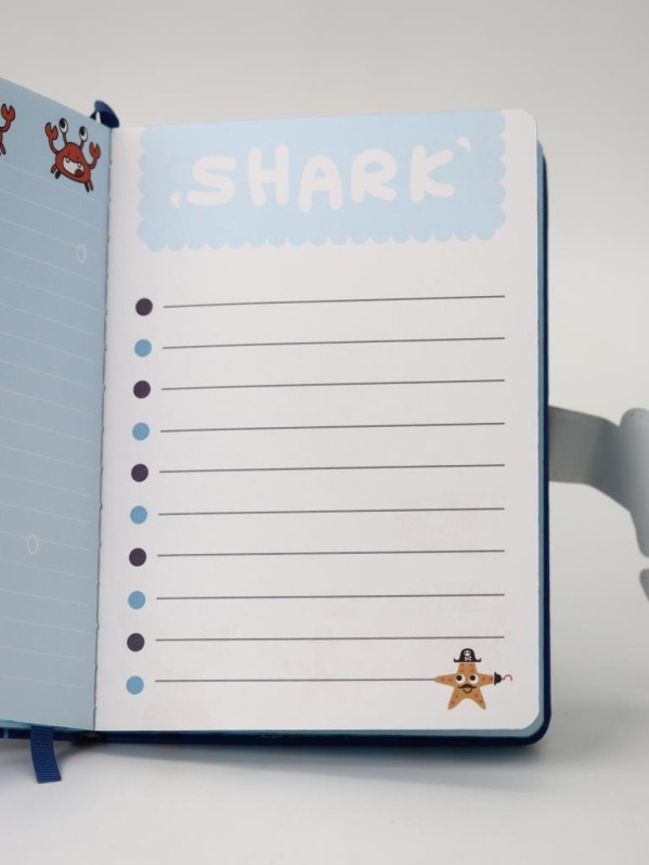 Блокнот (B6) "Shark pirat", blue (18.5*13)