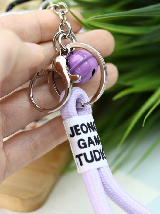 Плюшевое раскладное зеркало с брелоком "Cat", фиолетовое (7*7 см) 