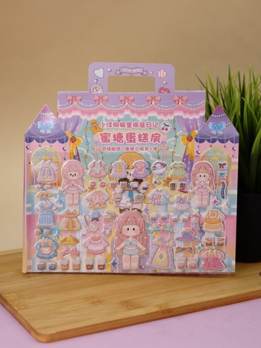 Наклейки &quot;Собери наряды для принцессы&quot;, love kiss (21,5*21,5 см) 