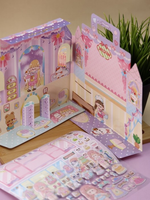 Наклейки &quot;Собери наряды для принцессы&quot;, love kiss (21,5*21,5 см) 