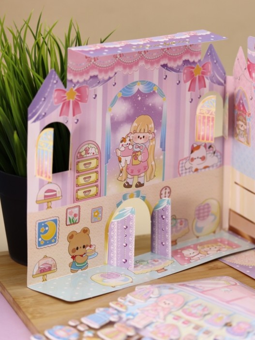 Наклейки &quot;Собери наряды для принцессы&quot;, love kiss (21,5*21,5 см) 