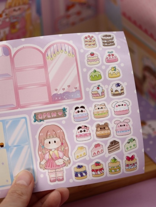 Наклейки &quot;Собери наряды для принцессы&quot;, love kiss (21,5*21,5 см) 