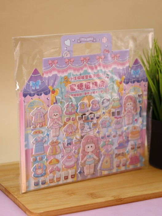 Наклейки &quot;Собери наряды для принцессы&quot;, love kiss (21,5*21,5 см) 