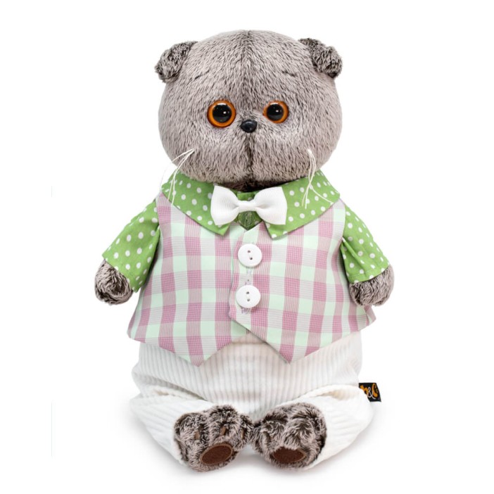 Мягкая игрушка "Басик в легком костюме" (22 см) 