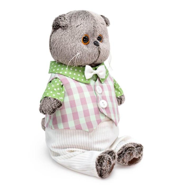 Мягкая игрушка "Басик в легком костюме" (22 см) 
