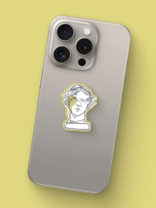 Набор 3D стикеров для телефона 3 шт. &quot;My vibe is art&quot; 