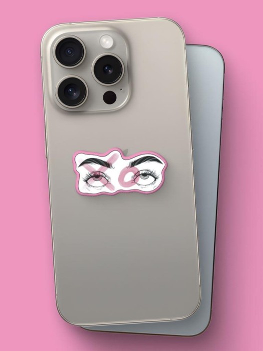 Набор 3D стикеров для телефона 3 шт. &quot;My vibe is art&quot; 