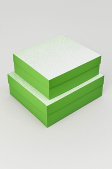 Набор подарочных коробок 2 в 1 "Пайетки", 28*25*10-32*27,5*11,5