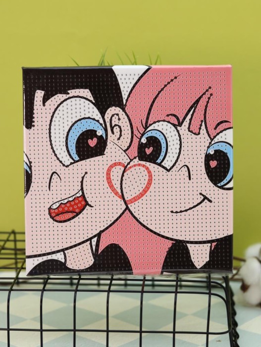 Алмазная мозаика на подрамнике Draw Me! «Love», (20*20 см) 