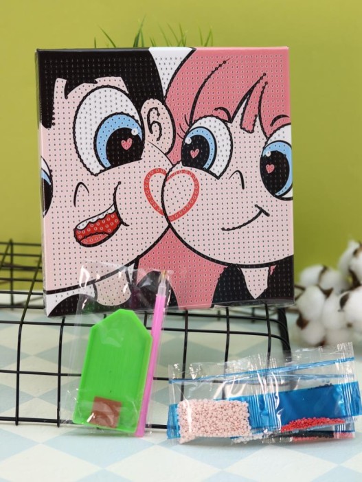 Алмазная мозаика на подрамнике Draw Me! «Love», (20*20 см) 