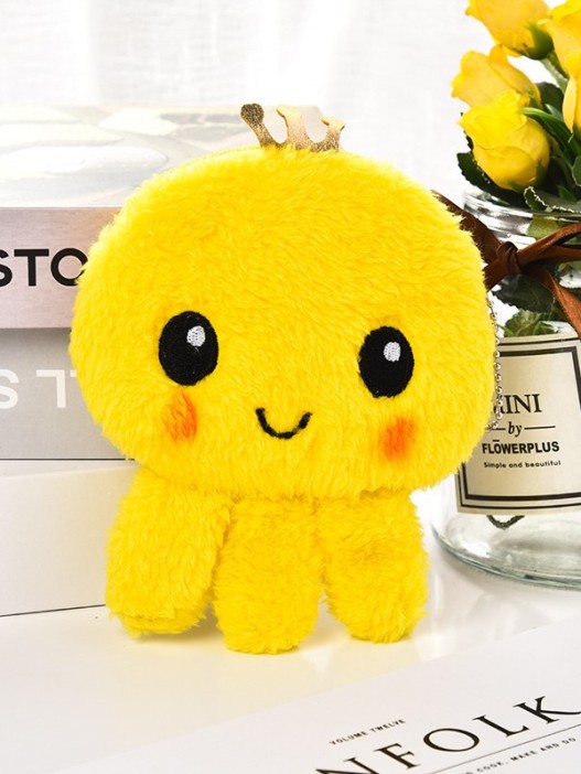 Кошелёк плюшевый &quot;Yellow Octopus&quot;, yellow (10*12 см) 