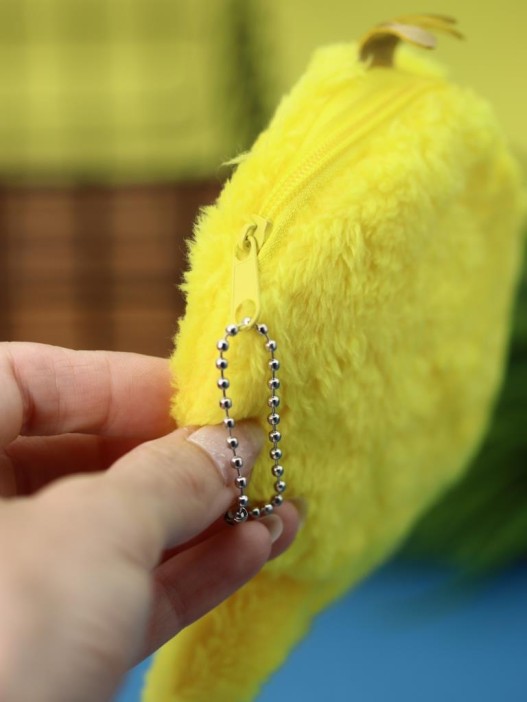 Кошелёк плюшевый &quot;Yellow Octopus&quot;, yellow (10*12 см) 