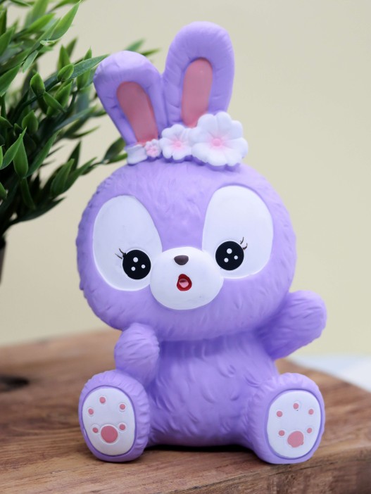 Копилка «Surprised bunny», purple (20 см), пластик 