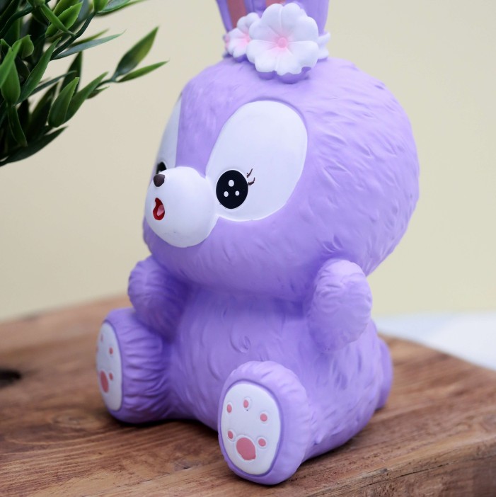 Копилка «Surprised bunny», purple (20 см), пластик 