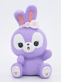 Копилка «Surprised bunny», purple (20 см), пластик