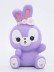 Копилка «Surprised bunny», purple (20 см), пластик 