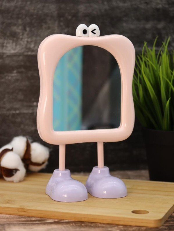 Зеркало настольное GIRLY "Веселые ножки", розовое
