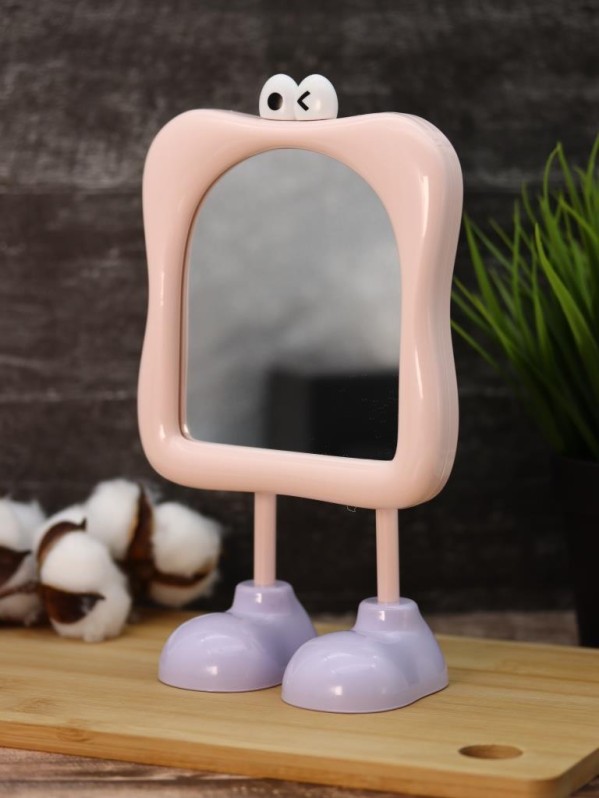 Зеркало настольное GIRLY "Веселые ножки", розовое